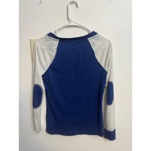 Adidas Tampa Bay Lightning NHL Womens Raglan Long Sleeve Shirt Blue Grey S (F) thumbnail 2