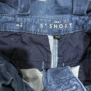 White House Black Market Paperbag Waist Denim Shorts Medium Wash Blue Size 2 thumbnail 2