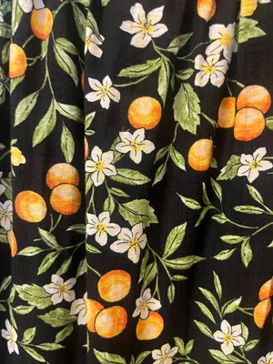 Black Orchard Print Midi Dress thumbnail 2