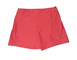 Spanx 50300R Large Sunshine Skort Dark Cherry Red Golf Tennis Preppy Workout EUC thumbnail 1