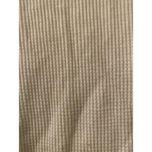 Virginia Tech Hokies Women's Juniors Thermal Waffle Knit Shirt Top Size M Beige thumbnail 8