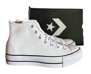 Converse NEW Women's CTAS Hi Lift Leather Platform Shoe Size 11 #B1369 thumbnail 1
