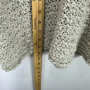 Aerie Crochet Knit Tank Top Womens Medium Beige Boho Racerback Scoop Neck Summer thumbnail 6