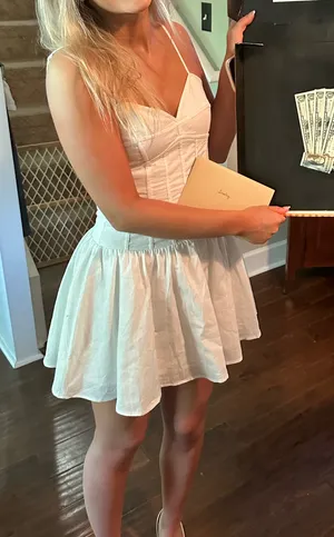 Storia White corset mini dress thumbnail 1
