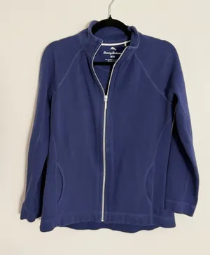 Tommy Bahama Full Zip Navy Jacket size medium thumbnail 1