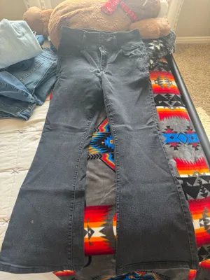 Flying Monkey Women's Black Flare Jeans Waist 28 thumbnail 1