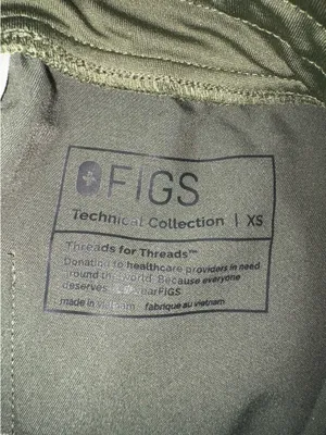 Green FIGS Scrub Pants thumbnail 3