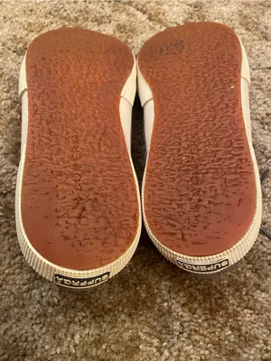 Superga Gray Canvas Low-Top Sneakers with Cream Sole EU 39 thumbnail 8