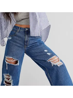 We The Free CRVY High Rise Straight Distressed Jeans thumbnail 2