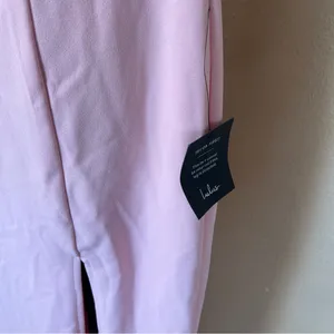 Lulus Fiore Light Pink 3D Rosette Strapless Maxi Dress thumbnail 5