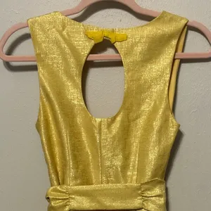 Anthropologie BHDLN There Is‎ Only You and Me Gold bridesmaids dress Size 0 thumbnail 6