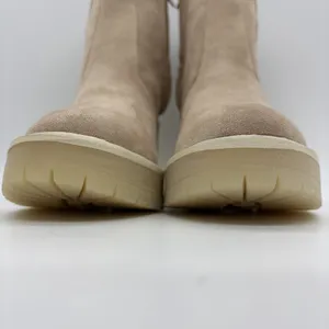 NWOT Oasis Society Womens 8.5 Booties‎ Pink Beige Fabric Platform Heels Ankle thumbnail 12