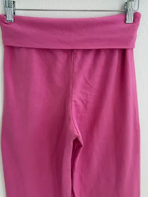 Brandy Melville Pink Priscilla Foldover Wide Leg Pants NWT thumbnail 6