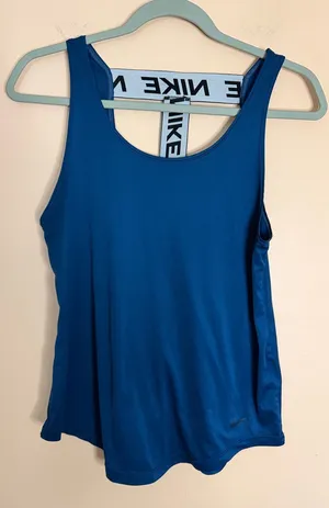 Nike Women's Blue Racerback Athletic Tank thumbnail 1