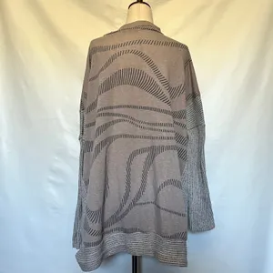 Ces Femme Abstract Tunic Womes Sweater Sz M Lagenlook Slouchy MockNeck Artsy thumbnail 10