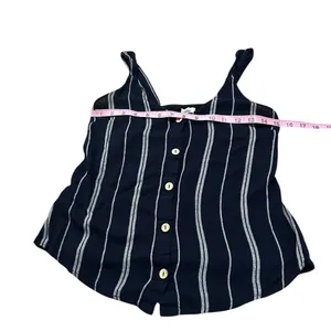MAURICES blue striped front tank thumbnail 3