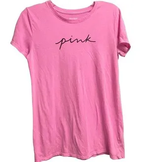 PINK Short Sleeve Soft T Graphic Logo Size Small thumbnail 1