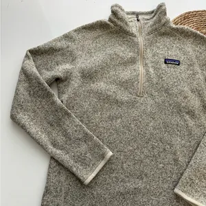 Patagonia Better Sweater Quarter 1/4 Zip‎ Fleece Pullover Grey Large thumbnail 4