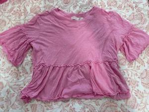 Altar'd State Flowy Pink Top thumbnail 1