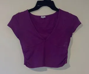 Garage Purple Crop Top Tee M thumbnail 1