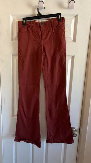 Le Chateau Red Flare Pants thumbnail 1