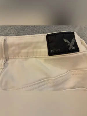 Women’s American Eagle White Distressed Super Stretch Jegging Crop Jeans Size 8 thumbnail 5