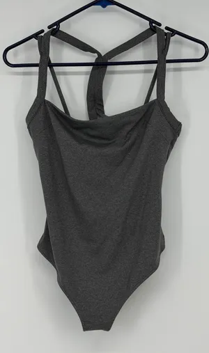Intimately Free People Gray Strappy Racerback Thong Body Suit‎ Womens S thumbnail 1