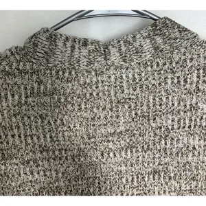A New Day Cardigan Women Medium Brown White Marled Open‎ Front Pockets VN1268582 thumbnail 8