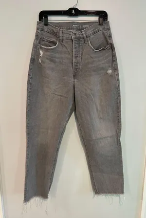 Old Navy Extra High-Rise Straight Sky-Hi thumbnail 1