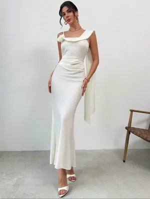 White satin dress Size M thumbnail 5