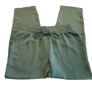A New Day Jogger Pants Women’s Size Medium Green Lightweight Tapered Leg Pull On thumbnail 1