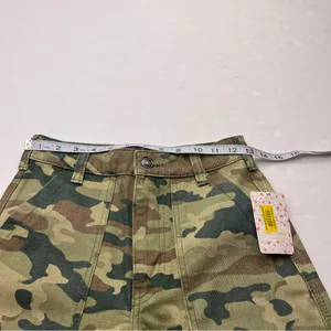 We The Free Free People Remy Camouflage Crop Jeans 25 High Rise Green‎ Camo Pants Denim NEW thumbnail 9