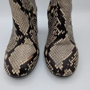 Coach Elisa Bootie FG2901 Womens‎ Snakeskin Leather Block Heel Ankle Boots 6B thumbnail 5