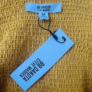 BB DAKOTA BY STEVE MADDEN Challi Midi Dress, Summer, Yellow, Medium (6-8),‎ NWT thumbnail 13