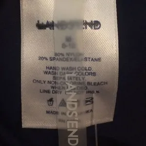 Lands End M paint splatter halter style bikini thumbnail 4