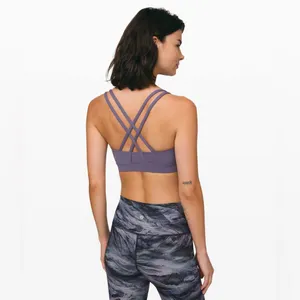 Lululemon Energy Bra Purple Quartz Size 4 Strappy Medium Support‎ Sports Bra thumbnail 2