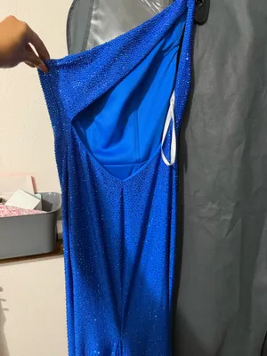 Sherri Hill 54958 Style Prom Dress Blue Diamond thumbnail 5
