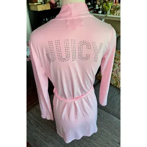 Juicy Couture Light Pink Short Robe, Sz S thumbnail 3
