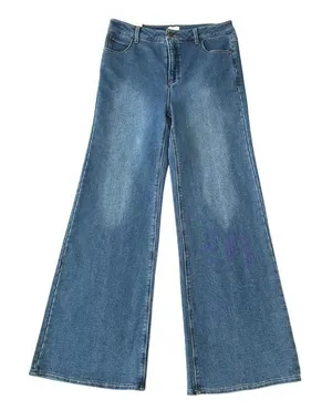 Z Supply Georgia Relaxed Leg Jeans Vintage Indigo‎ Blue Wide Leg Size 30 NEW thumbnail 1