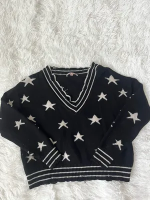 Altar'd State Star Off The Shoulder Sweater thumbnail 1