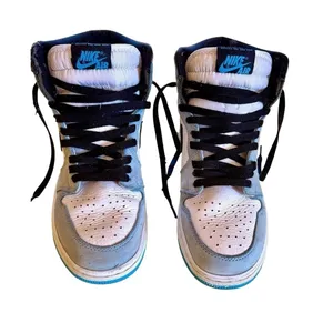 Nike Air Jordan 1 Retro High OG University Blue Sneakers Tennis Shoes thumbnail 2