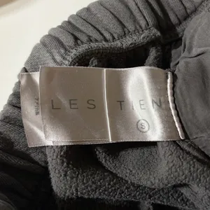 Les Tien Drawstring Waist Classic Heavy Sweatpants Vintage Black Gray Size Small thumbnail 15