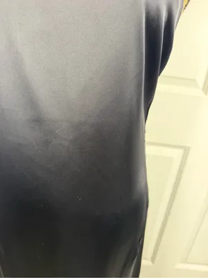Free People Black Satin One Shoulder Maxi Dress Size 12 Formal Gown thumbnail 9