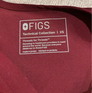 Maroon FIGS Scrub Set Jogger thumbnail 2