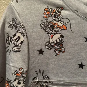 NWT Disney Halloween Mickey & Minnie Mouse Mummy Sleep Short Set sz M thumbnail 2