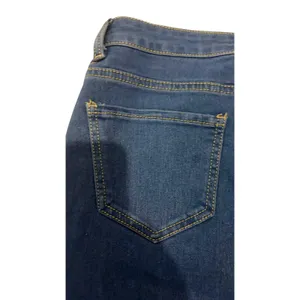 Denim BLVD Dark Wash Stretch Denim Mini Skirt Frayed Hem Y2K Size Large thumbnail 6