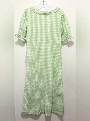 Miss‎ Selfridge Gingham Checked Button-Down Midi Dress Sz. 8 NWT thumbnail 7
