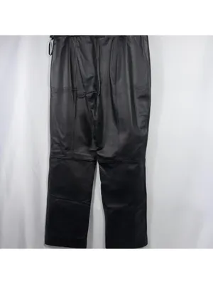 Clio Leather Pants Women’s 14 Black Straight Leg Vintage thumbnail 5