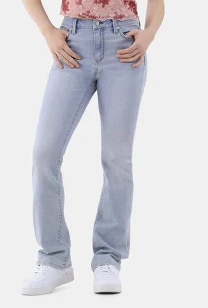 NOBO Jeans Womens Mid Rise Relaxed Bootcut Denim Jean Pants 32” Inseam, NWT thumbnail 1