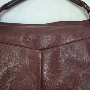 REVEL New York Studded Pebbled Leather Shoulder Bag Purse Brown Dark Red Y2K‎ thumbnail 11